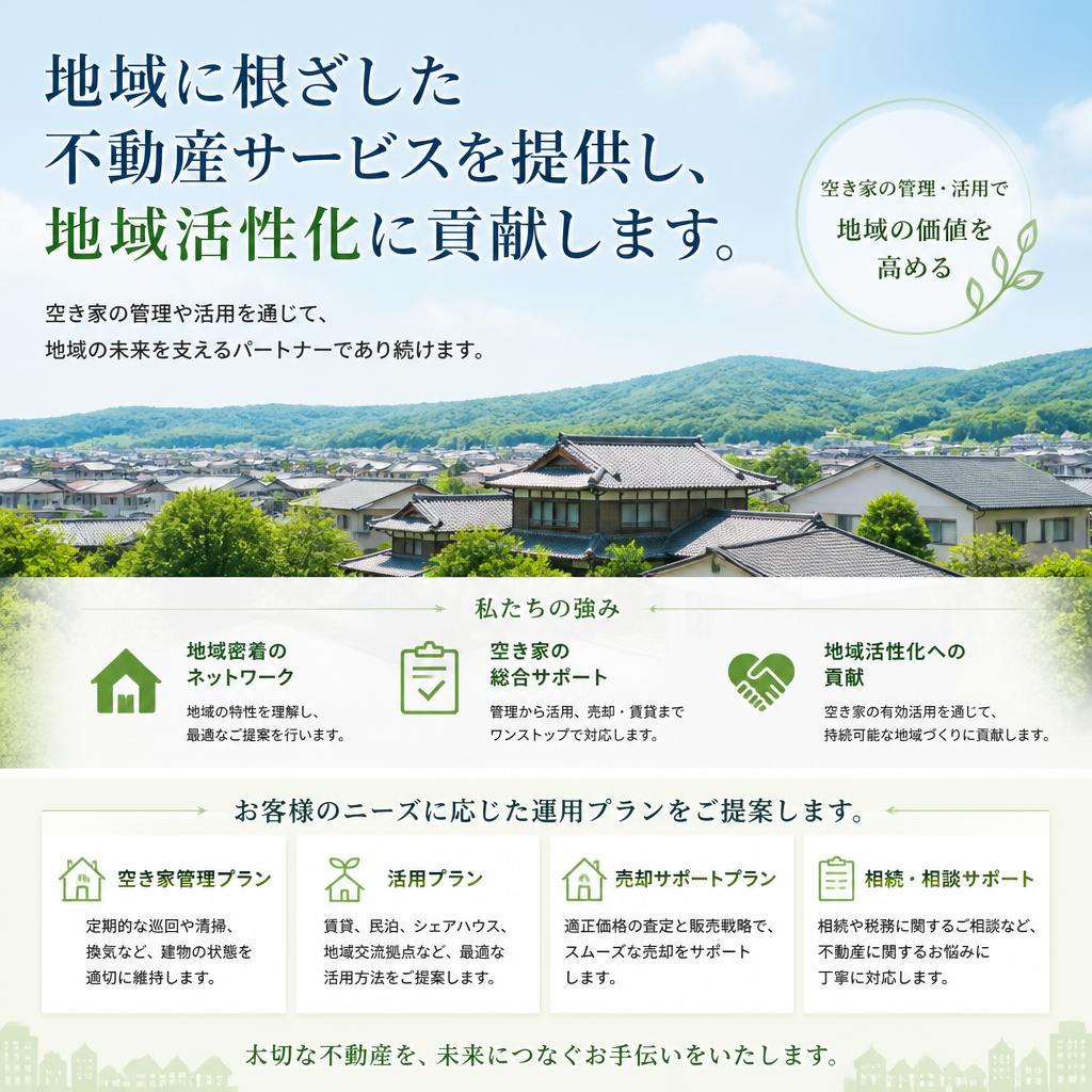 地域密着の不動産管理サービス