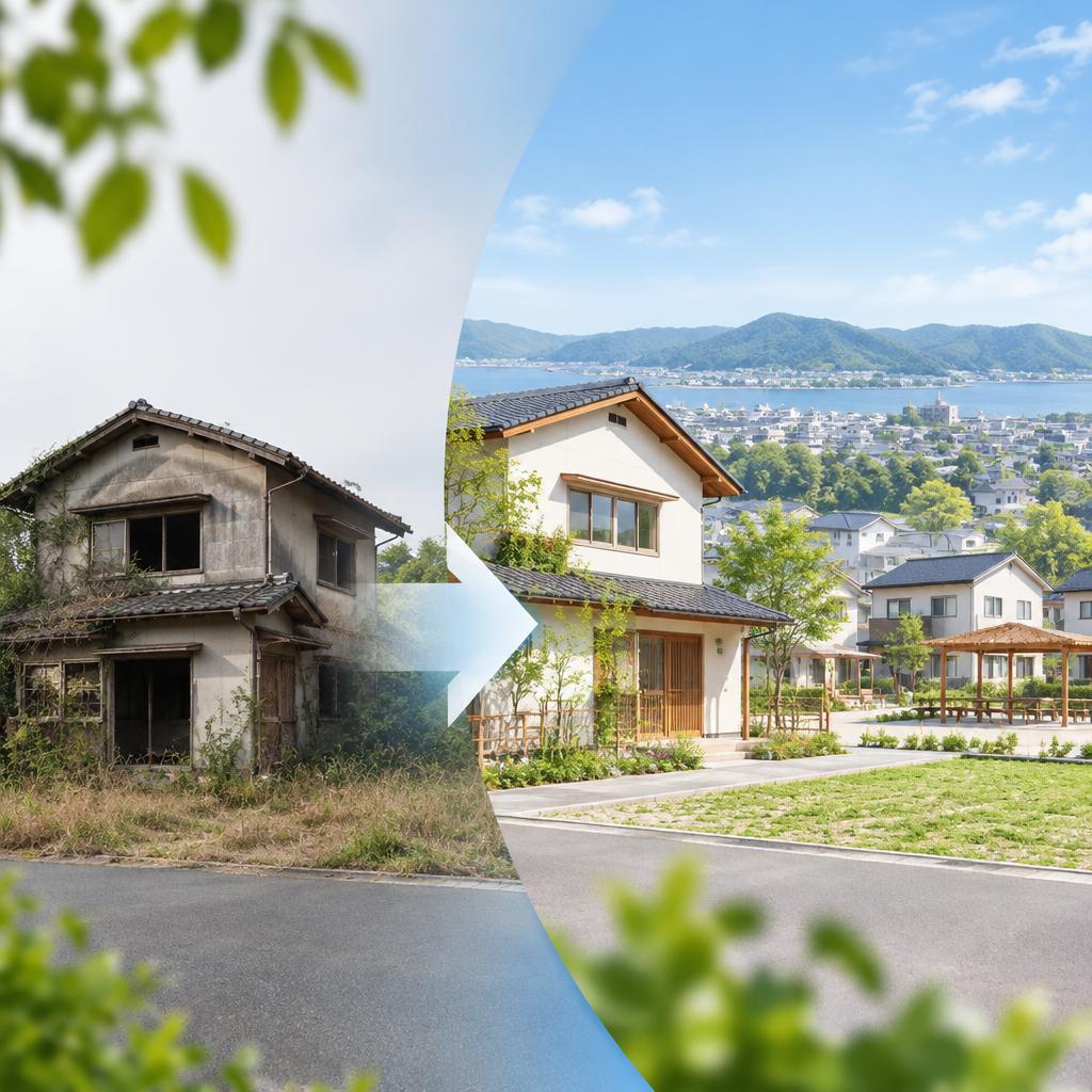 空き家を、地域の未来をつくる資産へ。売却・買取・土地活用まで、次の一歩を一緒に考えます。